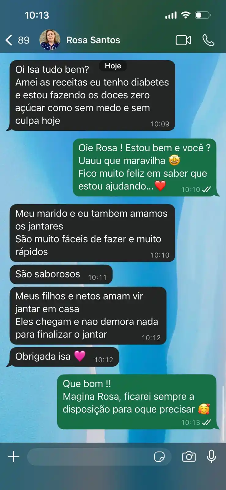Depoimento 1 — cliente Cozinha Leve