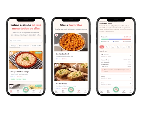 App Cozinha Leve na prática